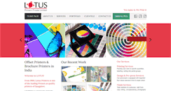 Desktop Screenshot of lotusprinters.com