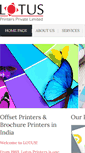Mobile Screenshot of lotusprinters.com